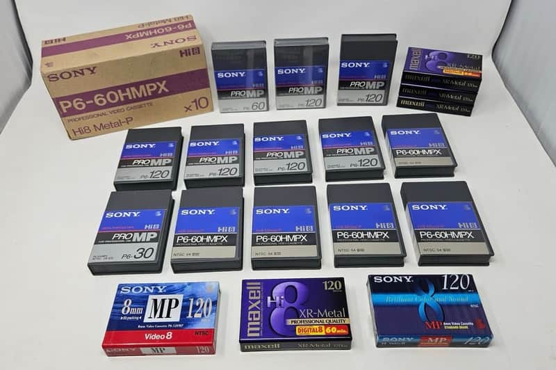Blank Tape Lot - Sony & Maxell Hi8 / 8mm (18 Cassettes)⁠ image 1