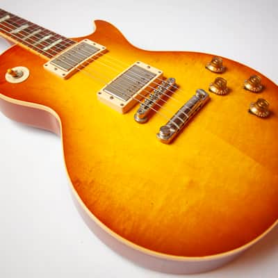 Gibson Les Paul Custom Shop 1958 Reissue 2007 - Heritage Cherry faded to Honey Amber Gorgeous Patina! 9.3 pounds. image 3