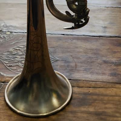 VERY RARE! Martin Handcraft Trumpet 'Dansant Era' Silver Plated Medium Bore 1926-1936 Elkhart, Indiana, USA image 10