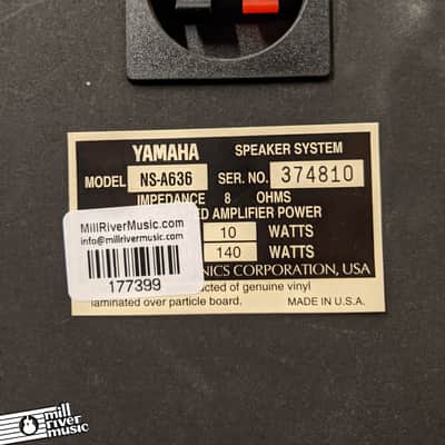 Yamaha NS-A636 3-Way 140W Bookshelf Speakers Pair image 10