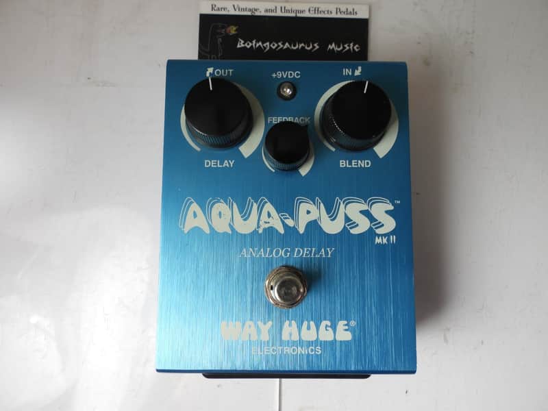 Way Huge WHE701 Aqua Puss MKII Delay Echo Effects Pedal Free USA Shipping image 1