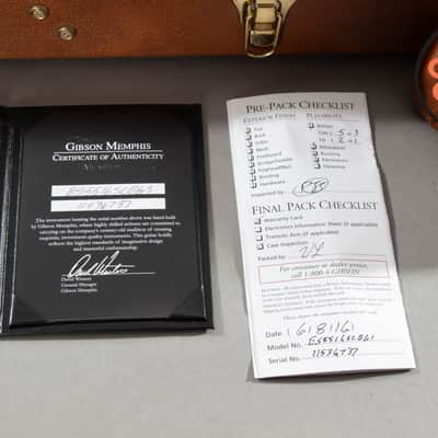 2016 Gibson Memphis ES-355 Bigsby VOS Antique Cherry w/ OHSC & COA image 12