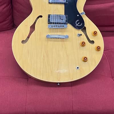 Epiphone Dot Semi Hollow Body 1997 - Natural w/ Case Made in Korea image 2