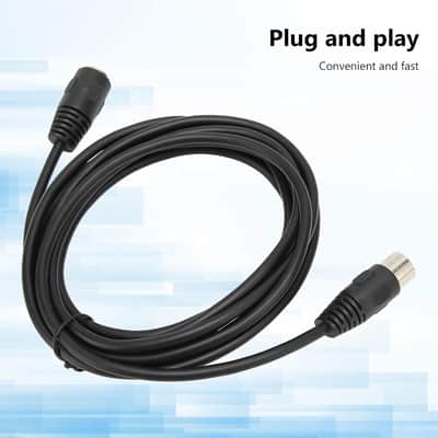 MIDI Cable, 9.8ft MIDI Din Extension Cable with 5 Pin DIN Connector Male to Female Audio Cable MIDI Din Extension Cable Audio MIDI Adapter Cable for MIDI Keyboard,Synth,Sampler,External Sound Card image 2