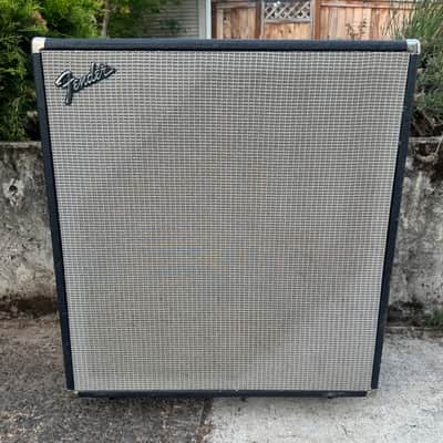 Fender Bassman 50 2x15" Speaker Cabinet Black 1970s image 2