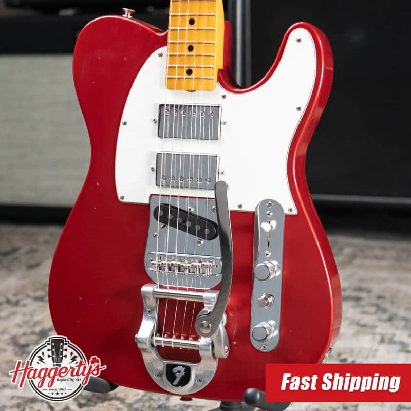 Fender Stories Collection Mike Campbell Red Dog Telecaster Electric Guitar - Red Dog Red with Hardshell Case - Used image 1