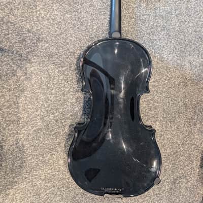 Glasser GCC-V4/4 2023 Violin (Black), Glasser Bow, Eastman Hard Case and Accessories image 3
