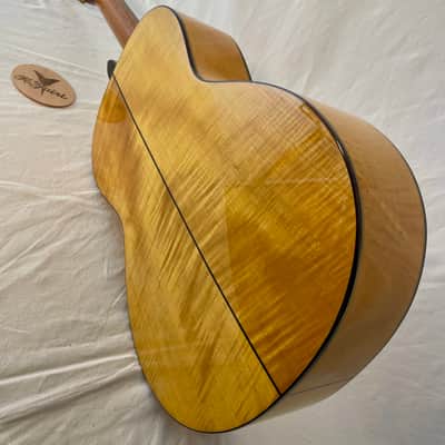 K Yairi KY CYTM (2024) 6156. Masterworks. Classical Parlour, Flamed Maple, Handmade in Japan.Dominic Miller's favourite guitar. image 17