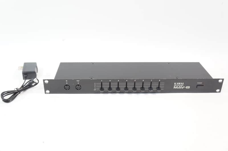 KAWAI MAV-8 MIDI PATCHBAY 4 in / 8 out MIDI Patcher Mixer w/ 100
