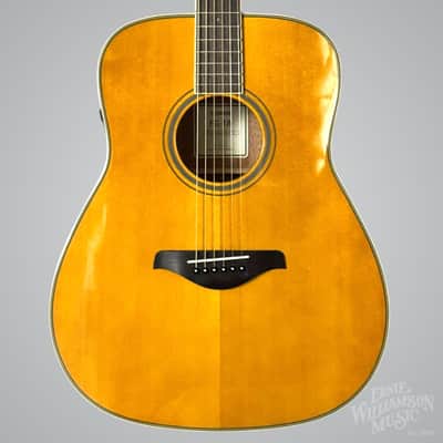 Yamaha FG-TA-VT TransAcoustic Dreadnought Guitar, Vintage Tint image 1