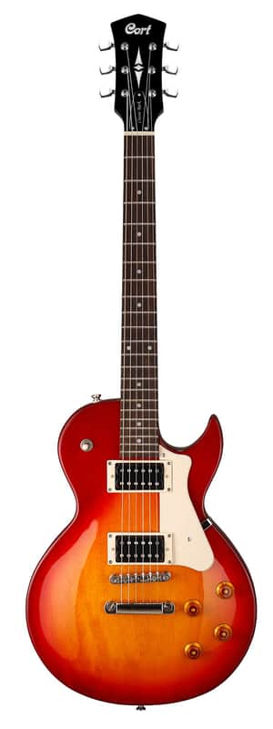 Cort セミアコースティックギター レッド Cort CR100 Singlecut Cherry Sunburst | Reverb