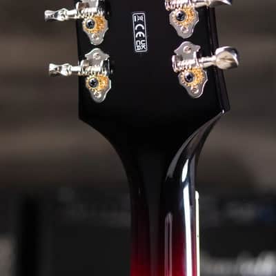 Gretsch G6119T-62 Vintage Select Edition '62 Tennessean Hollow Body with Bigsby Electric Guitar - Dark Cherry Stain with Hardshell Case image 7