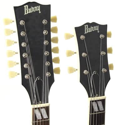 Burny RSG-140 Double Neck Guitar White | Reverb