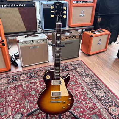 Gibson Custom 1958 Les Paul Reissue Bourbon Burst + Etui image 5