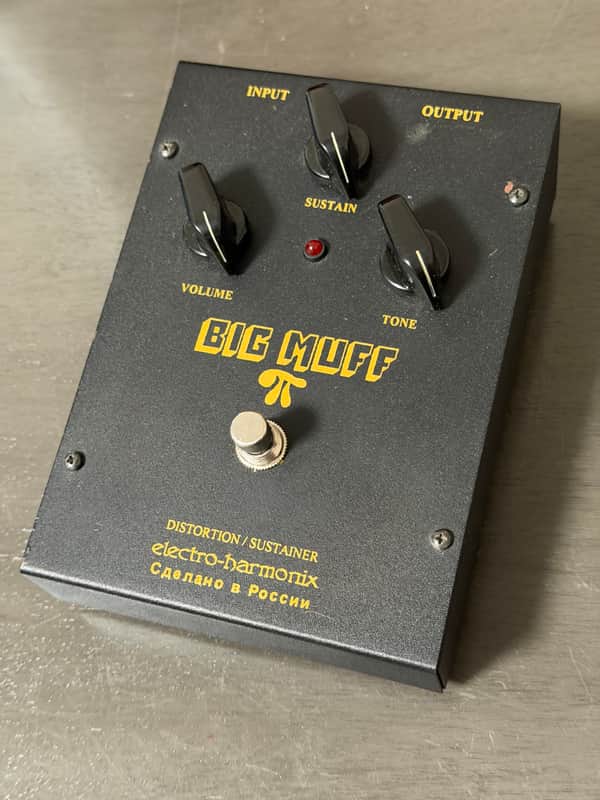 Electro-Harmonix Big Muff Pi Distortion/Sustainer Russian Big Box 90’s - Black image 1