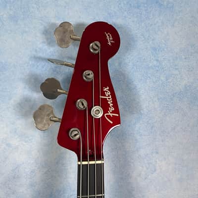 Fender AJB-M Aerodyne Jazz Bass Medium Scale Old Candy Apple Red, MIJ image 3