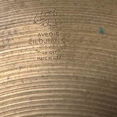 Zildjian 18" Avedis A Crash Cymbal 1800 Grams 60's-70's image 3