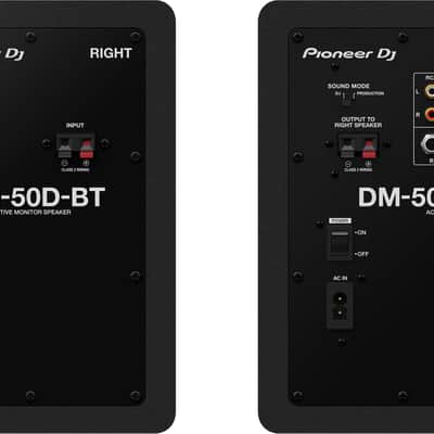 Pioneer DJ DM-50D-BT 5" Powered Studio Monitor Pair, Black image 3