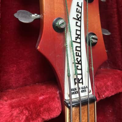 Rickenbacker 4001 - 1981 Serial - Fireglo Bass Guitar. Great shape w/ Original Case image 18