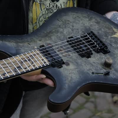 Mayones Regius Core V24 6 - Master Grade Buckeye Burl Carved Top, 5A Pale Moon Ebony, Left-Handed, Lefty, LH, Left, RARE image 5