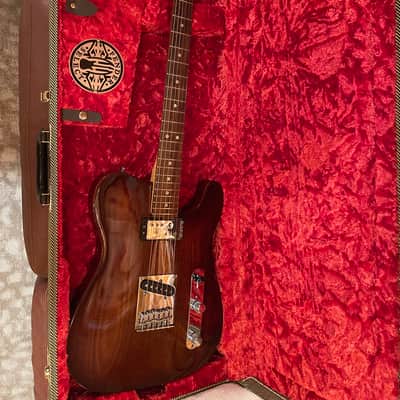 Fender American Select Carved Blackwood Top Telecaster SH 2013 - Black Cherry Burst image 3
