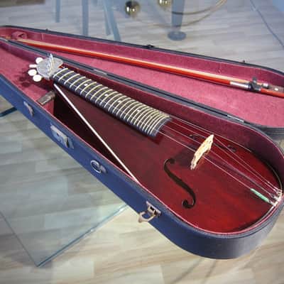 Vintage Johannes Pugh Violinett #589 Bowed Tabletop Violin Near Mint with Original Hard Shell Case image 22