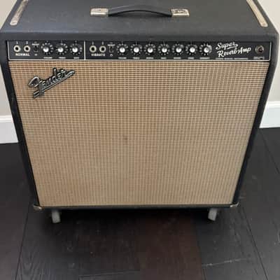 Fender Super Reverb 2-Channel 40-Watt 4x10" Guitar Combo 1963 - 1967 - Black Panel image 2