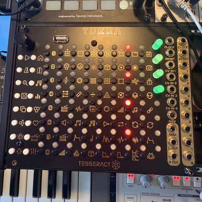 Tesseract Tukra - 8-Track trigger sequencer/sample player with audio and midi - Black image 1