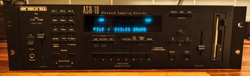 Ensoniq ASR-10 Rackmount Advanced Sampling Recorder 1992 - Black image 1