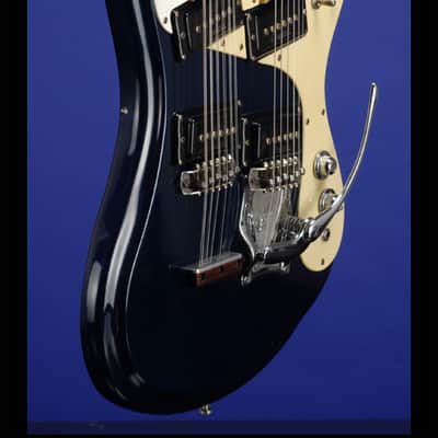 Mosrite Joe Maphis Model Double-Neck 6/12 String 1966 Ink Blue image 12