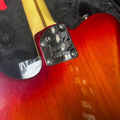 Fender American Deluxe Telecaster Aged Cherry Sunburst Electric Guitar - Used Very Good image 10