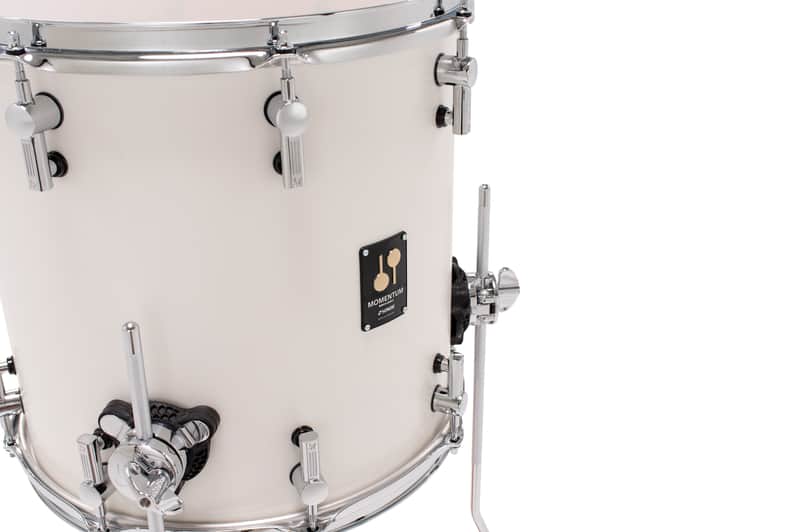 SONOR Momentum Birch Series 14x13.75" Satin Pure White Matte Lacquer Floor Tom Drum w/Legs | Worldwide Ship | NEW | Authorized Dealer image 1