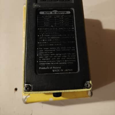 Boss OD-2 Turbo OverDrive (Black Label) 1985 - 1988 - Yellow image 2