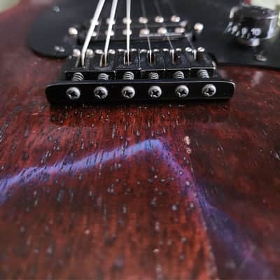 1981 Ibanez Blazer  string thru Brown with gigbag image 8