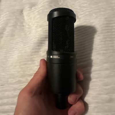 Audio-Technica AT2020 Large Diaphragm Cardioid Condenser Microphone 2010s - Black image 2