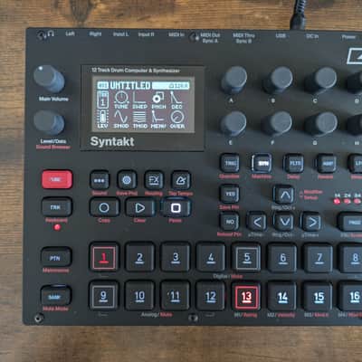Elektron Syntakt 12 Track Drum Computer & Synthesizer 2022- Present - Black image 3