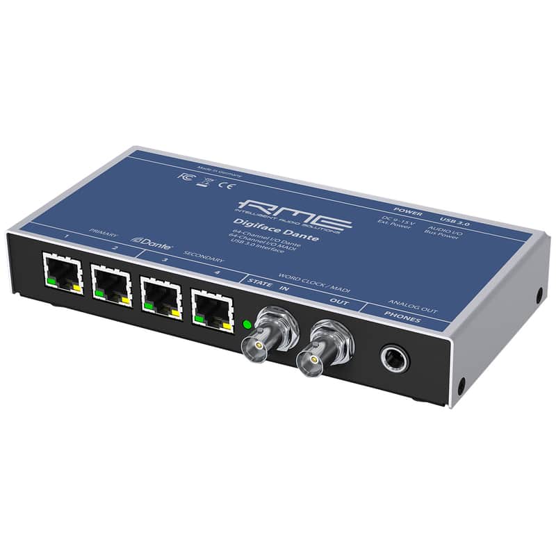 RME Digiface Dante 128x128 Dante/MADI/USB 3.0 24-Bit 192 kHz Audio Interface image 1