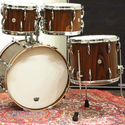 Sonor Vintage Series Rosewood Semi Gloss 4pc Drum Set 20" 10" 12" 14" With tom holder image 9