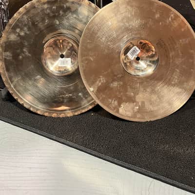 Zildjian 14" A Custom Mastersound Hi-Hat Cymbals (Pair) 1999 - Present - Brilliant image 5