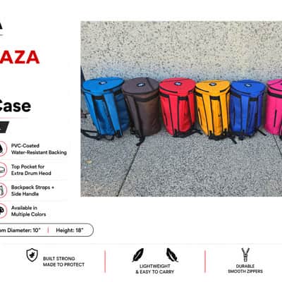 ZAZA - Professional Colorful Doumbek/Darbuka ClassicSize - Bag Carry Case - Premium Nylon Fabric Gig-bag - Brown image 10