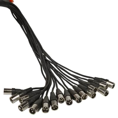 SAJLP-16x8x100 - 16 Channel 100 Foot XLR Low Profile Snake Cable with TRS Returns image 4