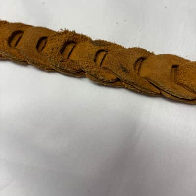 LM Glove LEATHER Weave Links MANDOLIN Strap Orange/Brown - FIRE SALE image 10