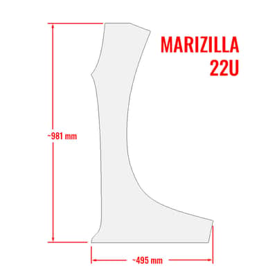 22U / 168hp Eurorack case MARIZILLA • Oak • Rails + Threaded strips / Unpowered image 13