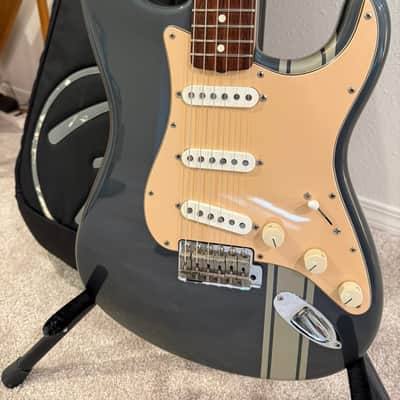 Fender Limited Edition John Mayer Stratocaster - Charcoal Frost Metallic with Racing Stripe 1/100 image 1