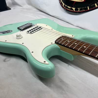Squier Tom DeLonge Signature Stratocaster Strat Electric Guitar - Surfboard Green image 16