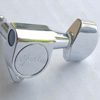 Martin USA 3x3 Chrome Sealed Guitar Tuners Complete Set MINT image 3