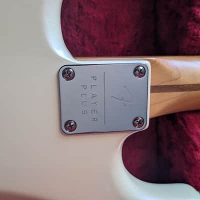 Fender Stratocaster players Plus 75th anniversary 2021 - Olympic pearl white image 4
