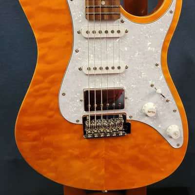 Tagima Stella DW-TAMB Electric Guitar - Transparent Amber image 10