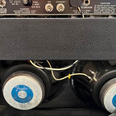 Fender 1975 Twin Reverb 2x12 Combo with Footswitch & Cover - Pre Owned *Pickup Only* image 11
