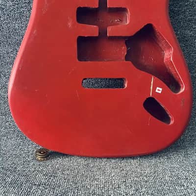 Red Basswood Guitar Strat Style Body with Mapl Neck, Rosewood Fingerboard image 7
